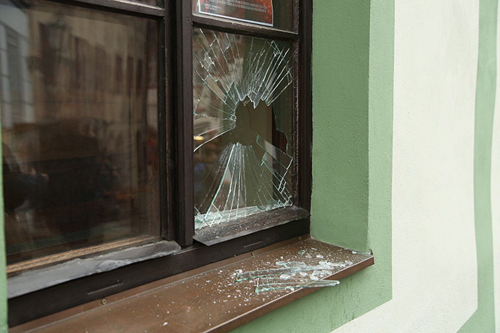 A2B Glass are able to board up broken windows while they are being repaired in Brighton.